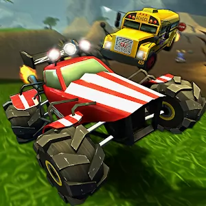Crash Drive 2: Stunt Car Race [Mod Money] - Dynamic level races with jumps and stunts