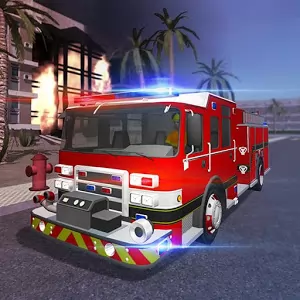 Fire Engine Simulator [Много денег] - Качественный автомобильный симулятор в 3D