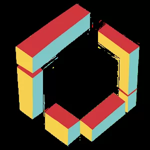 Flat Cube & Color - Атмосферная 3D головоломка с кубом