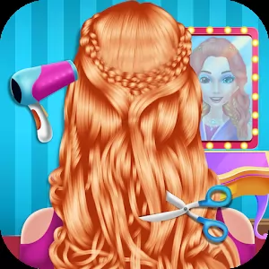 Fashion Braid Hairstyles Salongirls games - Создавайте потрясающие прически
