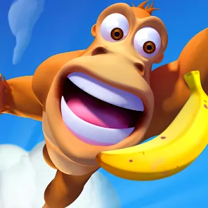 Banana Kong Blast [Много денег] - Динамичная приключенческая аркада в 3D