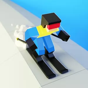 Chilly Slide: A Geometry Slalom Winter Games Saga - Красочный таймкиллер с бесконечным геймплеем