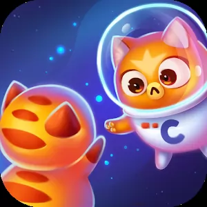 Space Cat Evolution Kitty collecting in galaxy - Яркая приключенческая аркада для всех возрастов