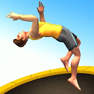 Flip Master [Бесплатные покупки] - Симулятор прыжков на батуте от Miniclip