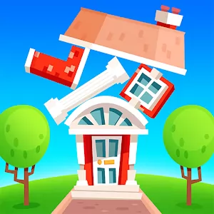 House Stack Fun Tower Building Game - Забавный таймкиллер с казуальной графикой