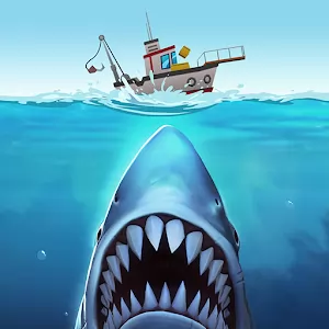 JAWS.io - Акула против человек - убивайте или спасайте