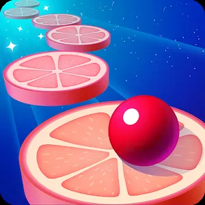 Splashy Tiles: Bouncing To The Fruit Tiles [Mod Money] - Rhythmic arcade with the simplest control
