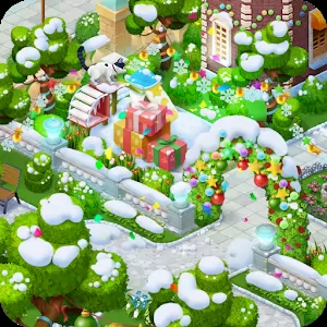 Town Story - Match 3 Puzzle - Puzzle 3 in a row in the style of Gardenscapes