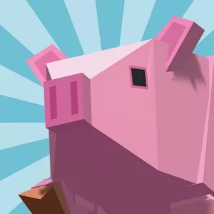 Cow Pig Run Tap: The Infinite Running Adventure [Mod Money] - Change characters to complete levels