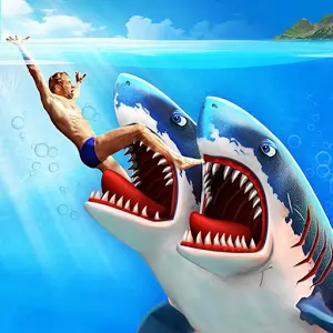 Double Head Shark Attack [Много денег] - Продолжение идеи про акулу-людоеда