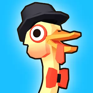 Ostrich Among Us [Mod: Money] [Mod Money] - Dance and earn in an ostrich team