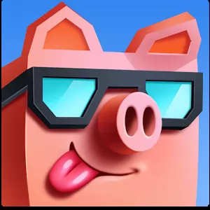 Piggy Pile - Unusual arcade in the style of Crossy Road