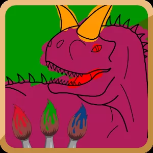 Dino paint - Раскрашивайте картинки с динозаврами