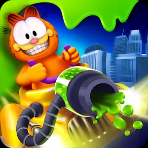 Garfield Smogbuster [Много денег] - Раннер типа Jetpack Joyride с Гарфилдом