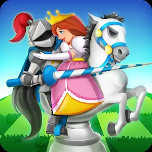 Knight Saves Queen [Mod Money] - Medieval chess puzzle