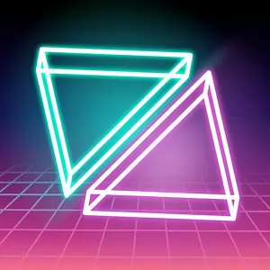 Neo Angle - Neon puzzle in the style of the 80's
