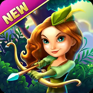Robin Hood Legends - Puzzle in the style of 2048 by Big Fish Games