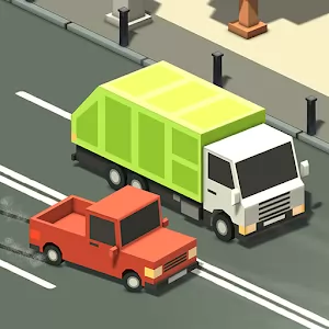 Blocky Traffic Racer [Mod Money] - Гоночный раннер с графикой в стиле майнкрафт