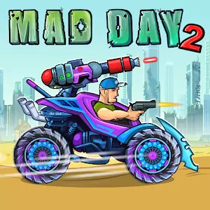 Mad Day 2 [Много денег] - Бесконечные гонки в стиле Zombie Road
