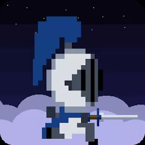 Pixel Knight [Много денег] - Игра с механикой бегай, прыгай, стреляй