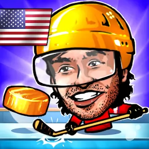 Puppet Ice Hockey: Pond Head [Mod Money] - Mini-hockey 1 for 1 with cartoon graphics