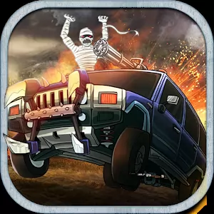 Monster Dash Hill Racer [Много денег] - Давите зомби на авто, устанавливая защитные и атакующие элементы