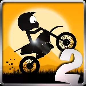 Stick Stunt Biker 2 [Мод : Unlocked] - Гонки на мотоцикле с физикой