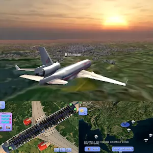 Flight World Simulator - Серьезный симулятор полета на самолетах