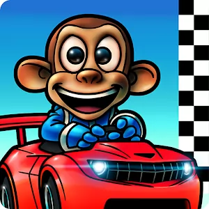 Monkey Racing [Много денег] - Гонка от Crescent Moon Games