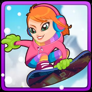 Snow Racer Friends Free - Красивый ранер про любителей сноуборда