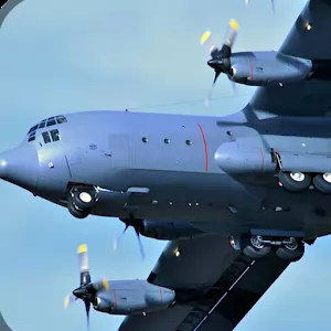 Flight Sim: Transport Plane 3D - Симулятор где вы будите перевозить различные грузы на военно транспортном самолёте.