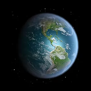 Земля HD Deluxe - Живые обои с прекрасным видом на Земли из космоса.
