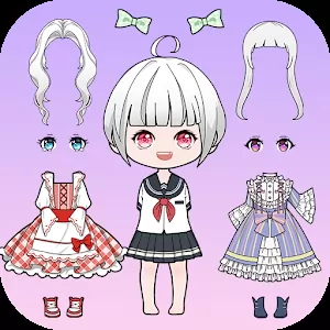 Vlinder Doll 2 dress up games avatar maker [Mod Money] - The second part of a colorful dress-up game