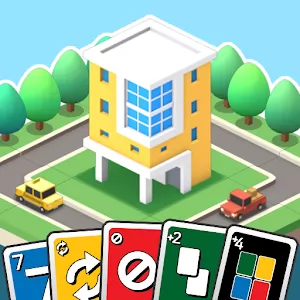 Uno City : offline card game [Бесплатные покупки/без рекламы] - Культовая карточная игра в цифровом формате