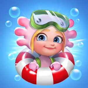 Ocean Friends : Match 3 Puzzle [Много бустеров] - Красочная три в ряд головоломка в подводном мире
