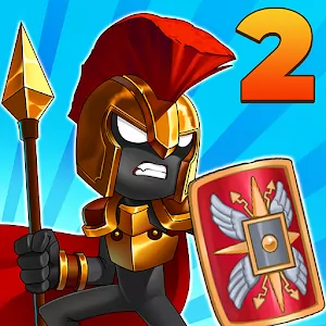 Stickman battle 2 Empires War - Continuation of dynamic confrontations with Stickmans