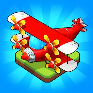 Merge Airplane Cute Plane Merger [Mod Money/Adfree] - Building an aircraft empire in a merge puzzle