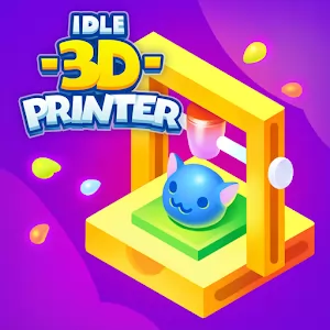 Idle 3D Printer - Айдл кликер про 3Д печать [Много денег/без рекламы] - Увлекательный и красочный кликер в формате таймкиллера