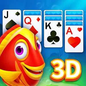 Solitaire 3D Fish [Mod Money] - One of the most popular card solitaire games