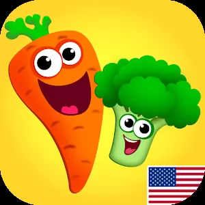 Funny Food Educational games for kids 3 years old [Adfree] - Educational arcade for preschool children