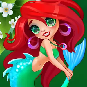 Fairy Merge Mermaid House [Mod Diamonds] - A colorful puzzle with adorable mermaids