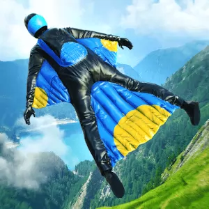 Base Jump Wing Suit Flying [unlocked/Mod Money/Adfree] - Spectacular arcade simulator for all ages