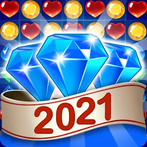 Jewel & Gem Blast Match 3 Puzzle Game [Mod Money] - Addictive match-3 puzzle with gems