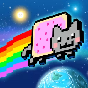 Nyan Cat: Lost In Space [Много денег] - Нян Кэт - игра для Android