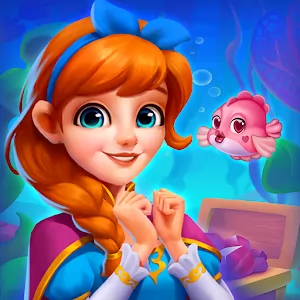 Merge LegendAtlantis Mermaid [Mod Money] - Colorful casual puzzle with the combination of objects
