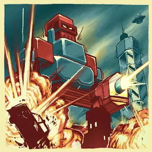 Pixzilla / King of the Robots [Без рекламы] - Восьмибитная ретро-стрелялка с толпами врагов