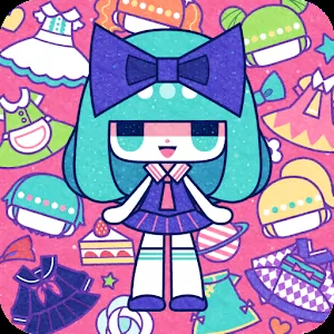 CustomTiyoko Dress Up Game [unlocked] - A dress-up game with a colorful design