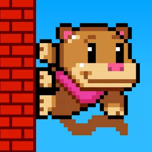 Wall Kickers [Unlocked] - Dynamic runner with old-school graphics