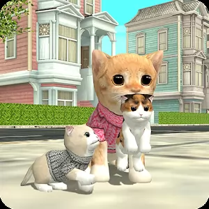 Симулятор Кошки Онлайн [Unlocked/много денег/без рекламы] - Станьте котом и путешествуйте по городу