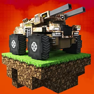 Blocky Cars Online fun shooter - 3D MMO shooter with arcade racing elements